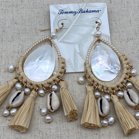 Tommy Bahama NEW  Madreperla Tassel Earrings NWT - Picture 6 of 6